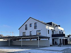 Ansicht auf dem Bauabschnitt 3 des Wohnparks Via Romana